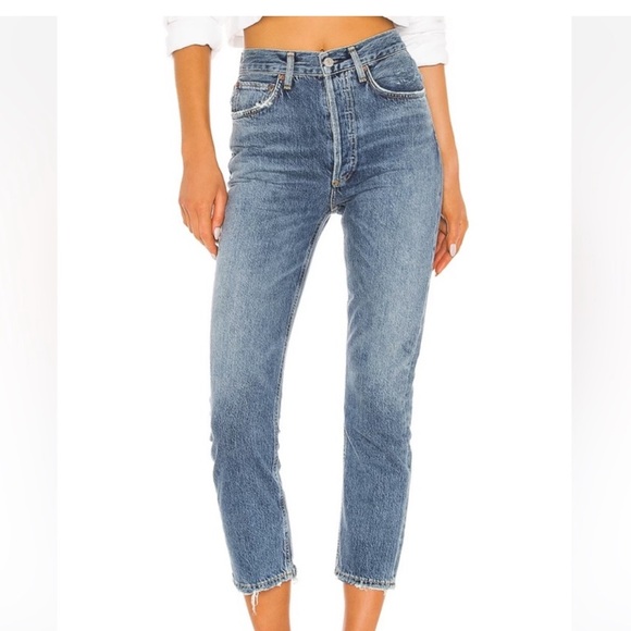 Agolde Riley High Rise Jeans Size 25 - Picture 15 of 16